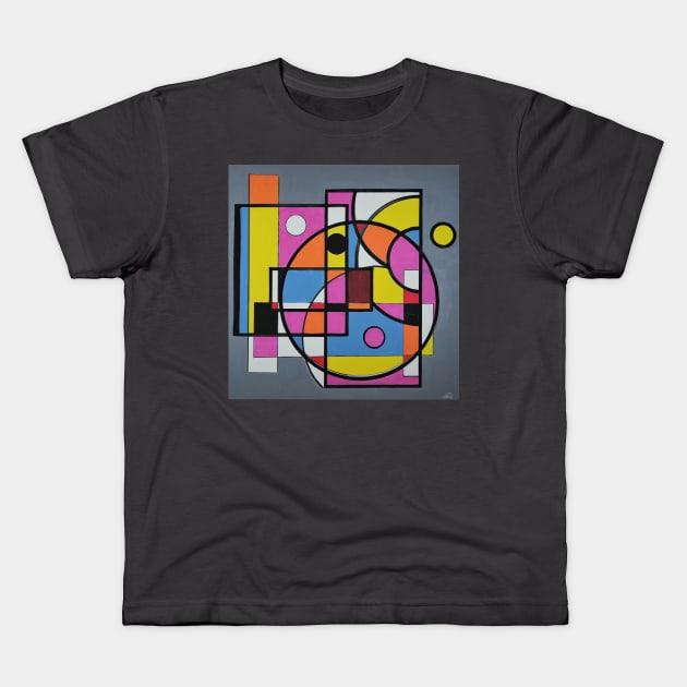 Abstract Expressionism 733 Kids T-Shirt by artsale